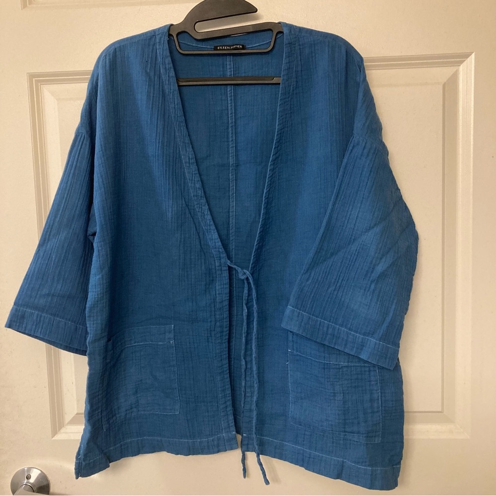 Eileen Fisher Over-Dyed Kimono Jacket